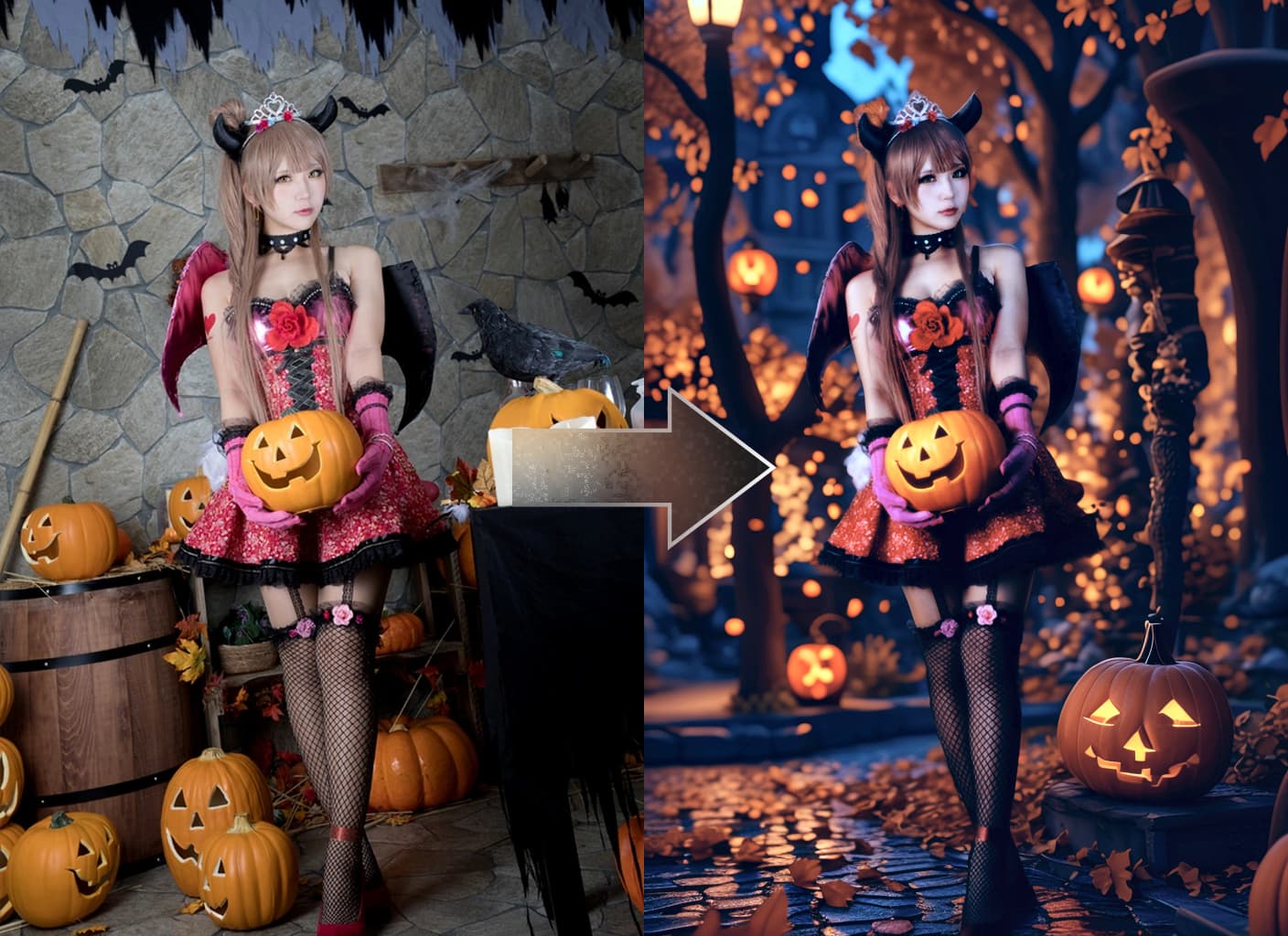 🎃换背